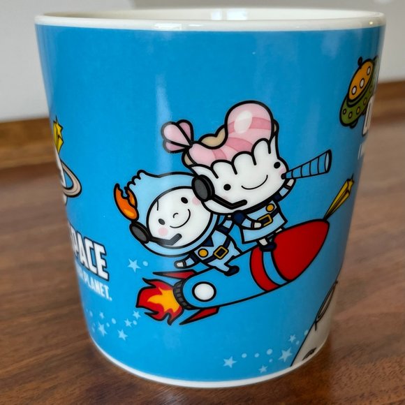 Din Tai Fung Bao Bao Family "Outer Space" Mug Taiwan | Rocket Ship Coffee Cup - Picture 4 of 11